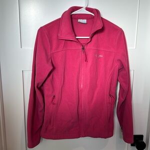 Women’s XS Columbia fleece jacket, pink.